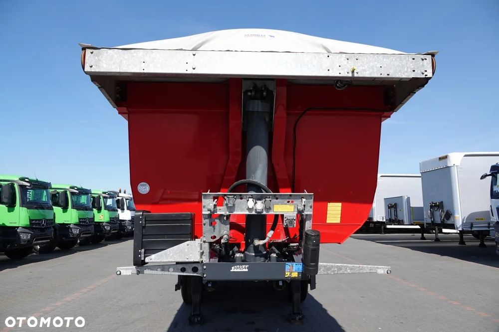 Schmitz Cargobull WYWROTKA / 26 m3 / STALOWA / HYDROKLAPA / OŚ PODNOSZONA / AUTOMATYCZNIE ZSUWANA PLNADEKA / SPROWADZONA - 18
