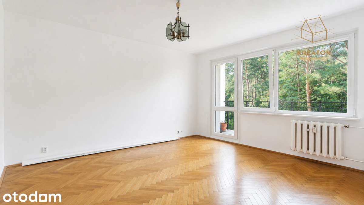 Las za oknem | 2 pokoje | duży balkon | blisko Pkp