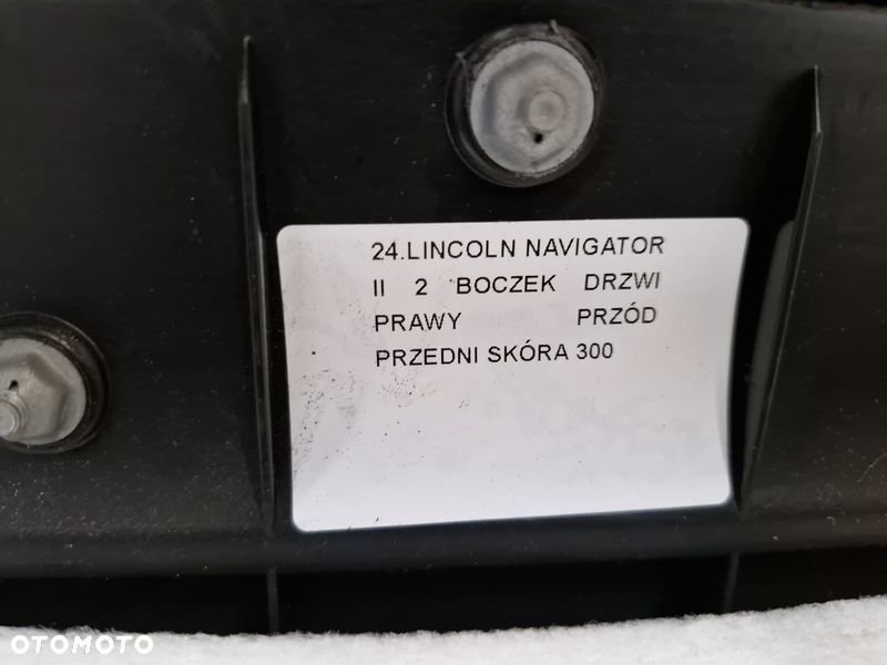 lincoln navigator 2 ii boczek drzwi prawy przód przedni skóra - 10