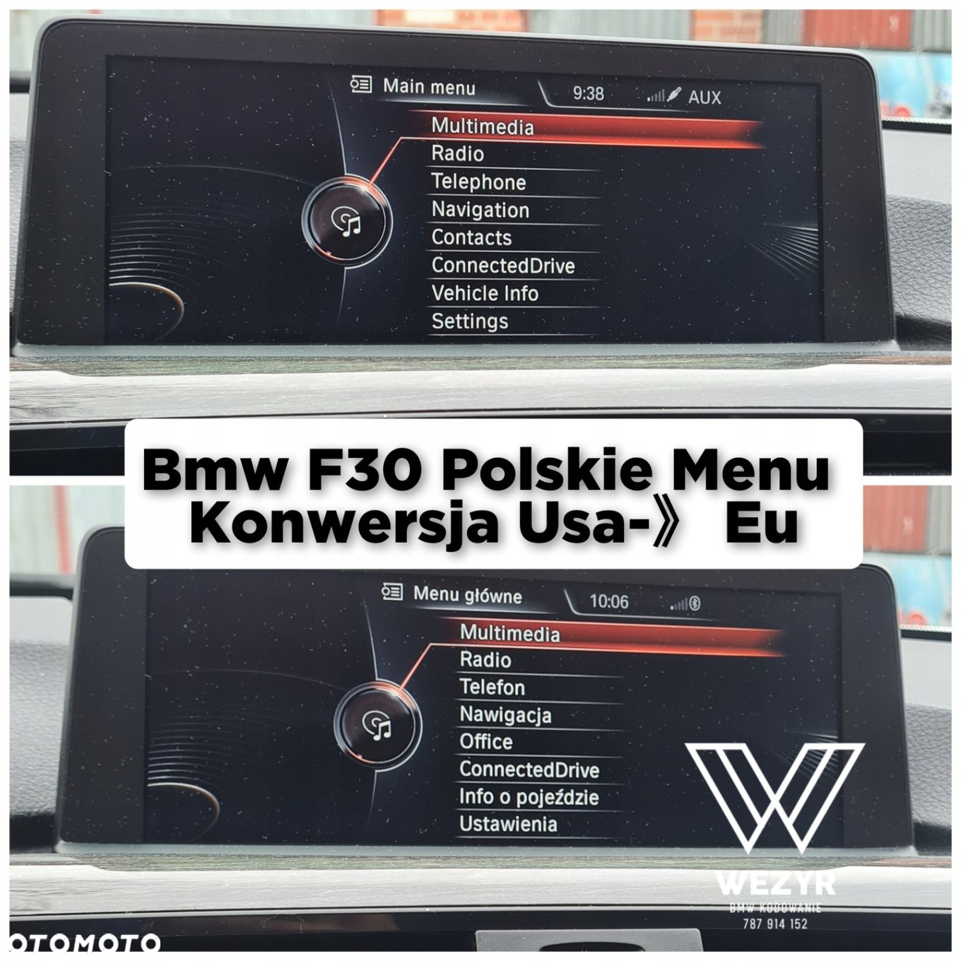 POLSKIE MENU BMW CIC CCC EVO NBT PL SPOLSZCZENIE - 6
