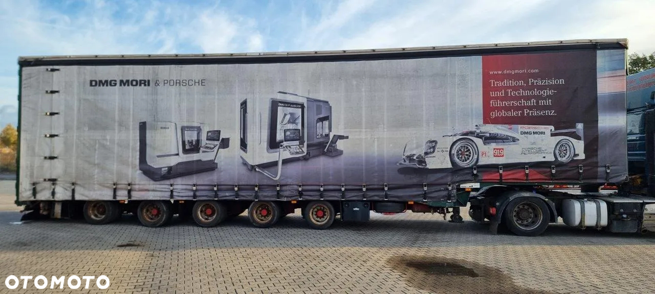 Dinkel Dinkel naczepa niskopodwoziowa 5 osiowa z rozsuwaną plandeką i dachem - 2