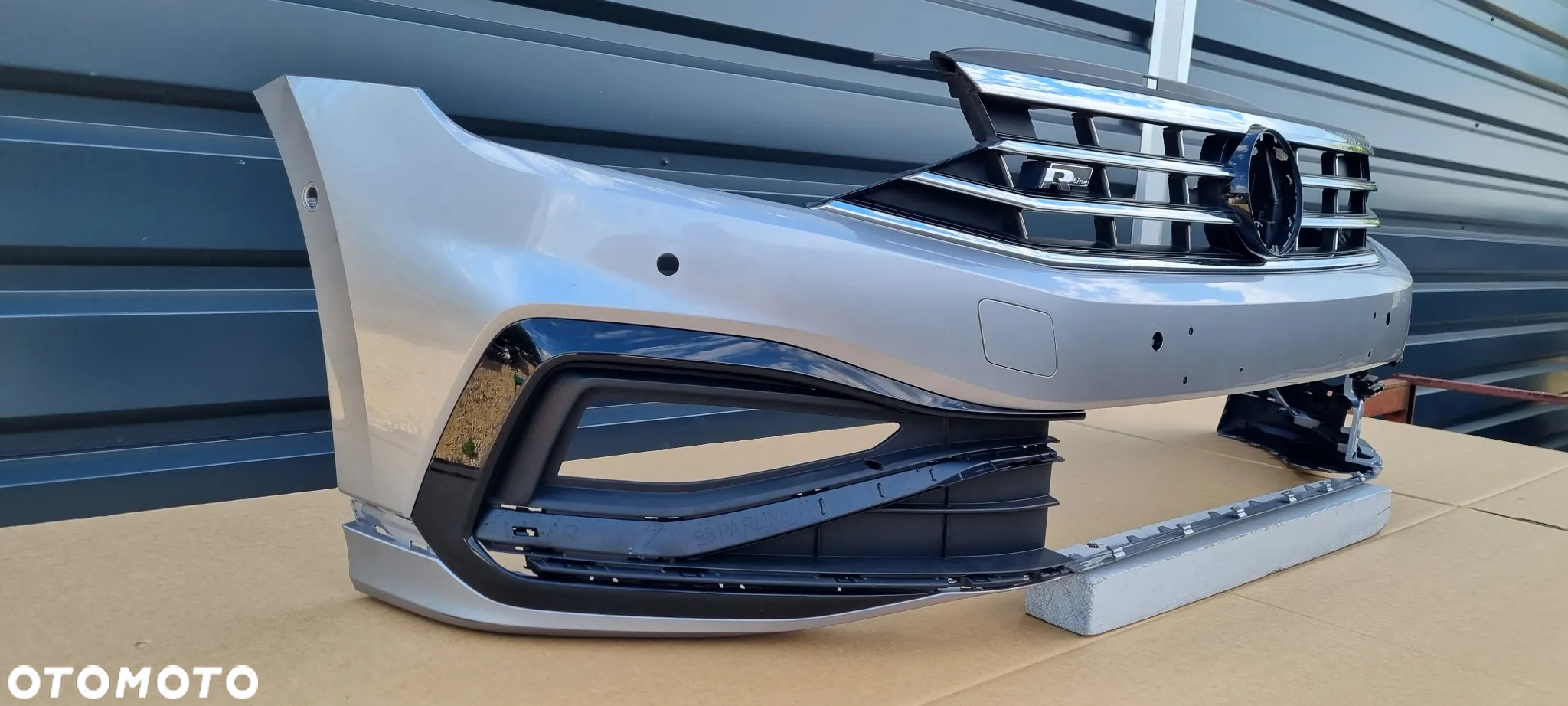 VW Passat B8 Lift R-LINE GTE 2019- zderzak przód oryginał MA056 - 4