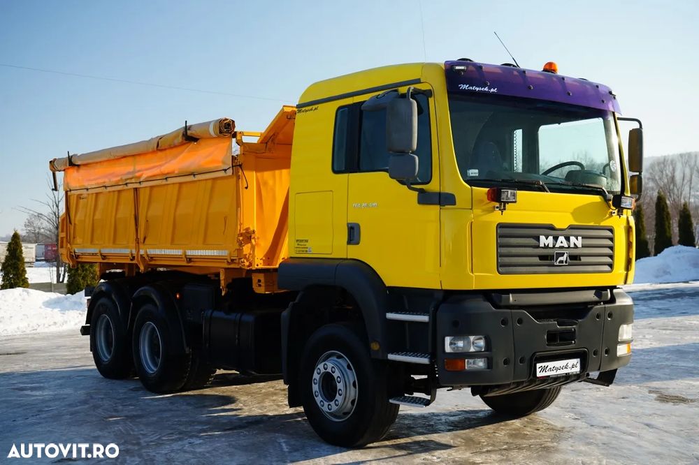 MAN TGA 26.410 / 6x4 / BASCULATOR 3 LATURĂ / MEILLER KIPER / MANUAL / - 16