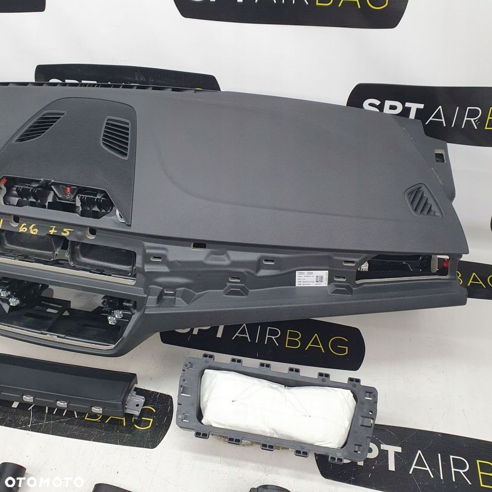 BMW G30 G31 SERIA 5 DESKA ROZDZIELCZA KONSOLA KOKPIT PULPIT PODUSZKI AIRBAG AIR BAG PASY KIT SET - 4