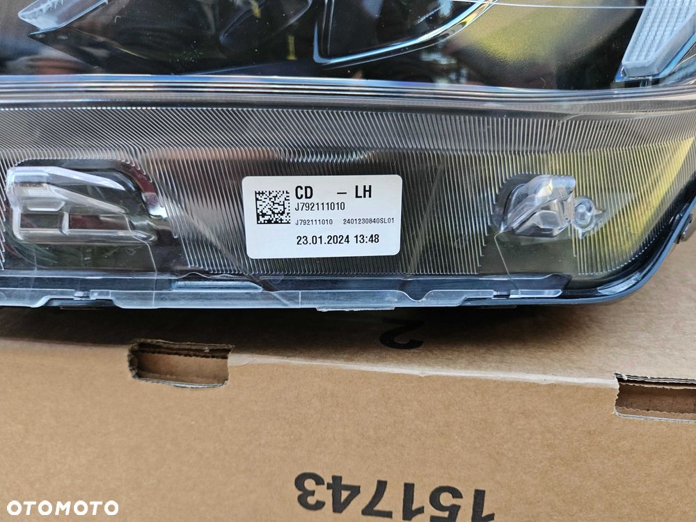 KIA CEED III LIFT 21- lampa lewa przód reflektor FULL LED 92101J7500  14 PIN zielona kostka - 4