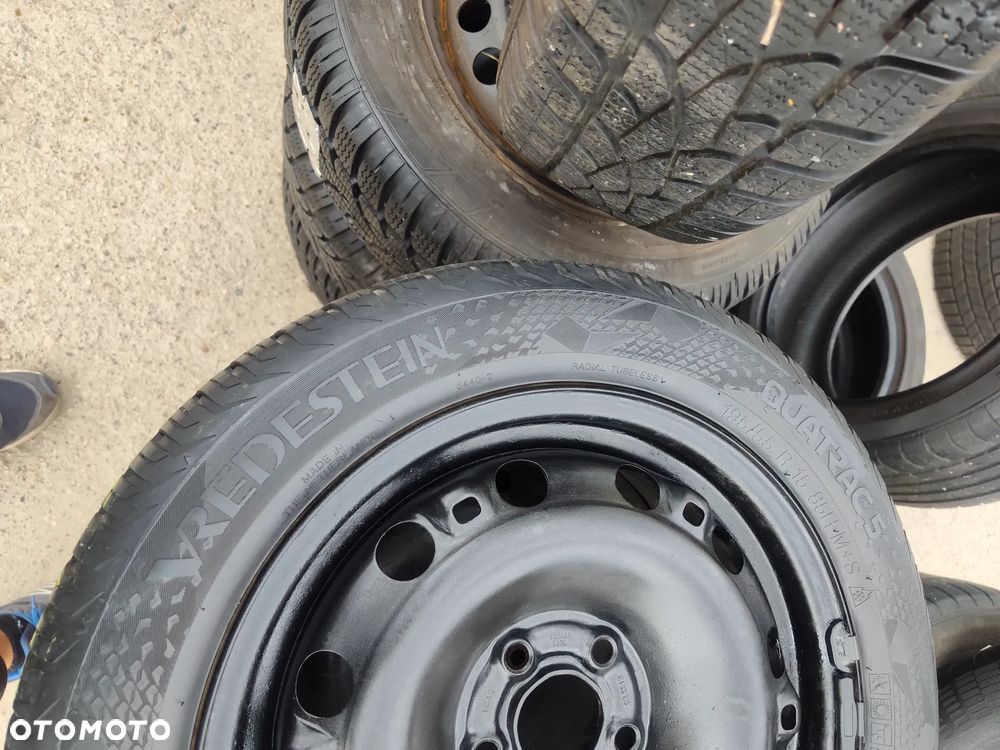 5x100 Felgi Stalowe Stal 15 Koła Całoroczne Wielosezonowe SKODA FABIA PRAKTIK ROOMSTER RAPID SEAT IBIZA CORDOBA TOLEDO IV 4 VW FOX POLO Legnica ALU-RAD 195/55 6,5mm - 5