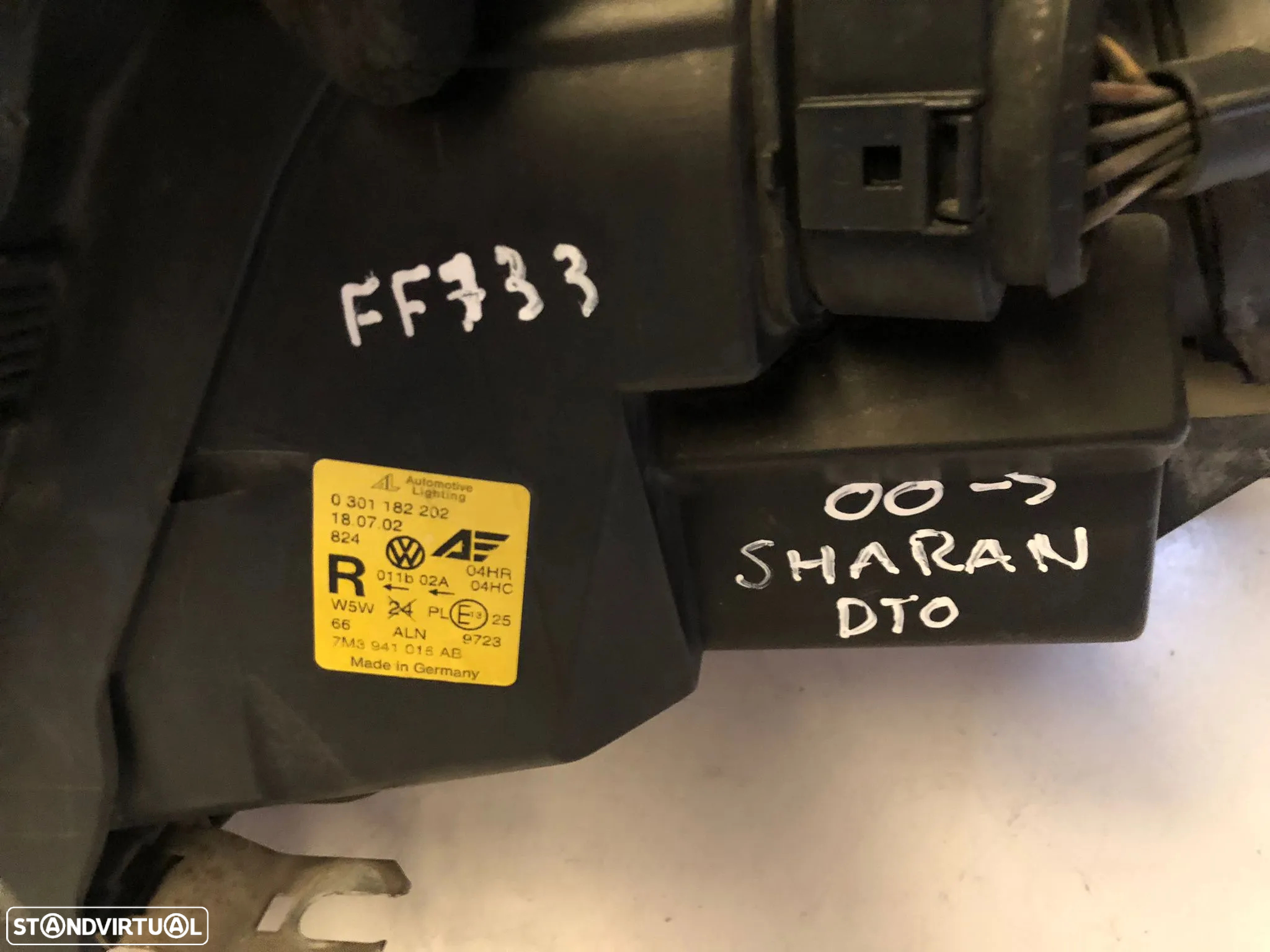 VW SHARAN 7M FAROL DIREITO - FF733 - 6
