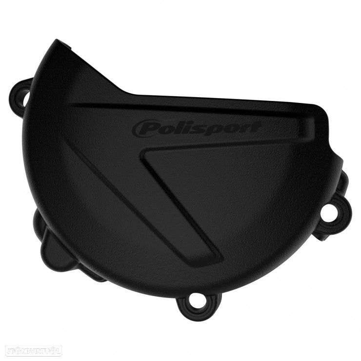 protetor tampa embraiagem polisport preto yamaha yz 125 - 1