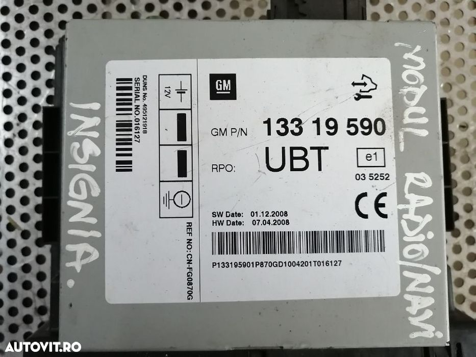 Modul Confort Modul Radio/Navi Opel Insignia A Modul Confort Modul Radio/Navi Opel Insignia A - 4