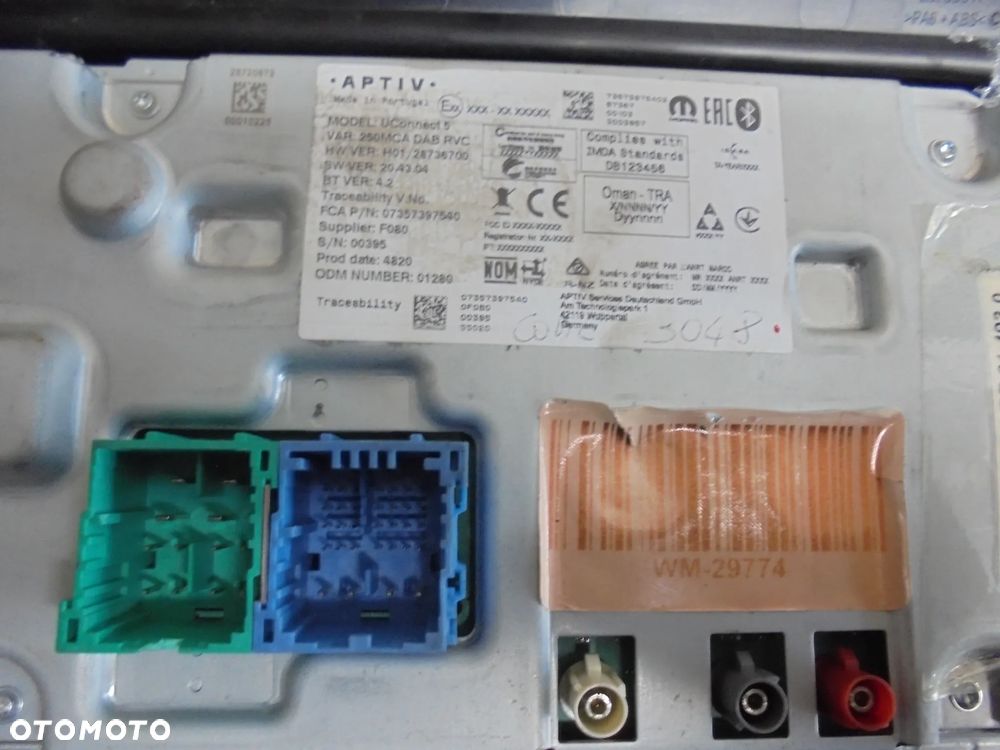 7357397540 RADIO FIAT DUCATO 2020- multifunkcyjne dotykowe - 2