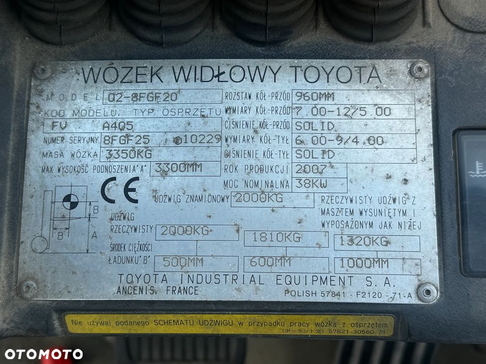 Toyota 02-8FGF20 - 5