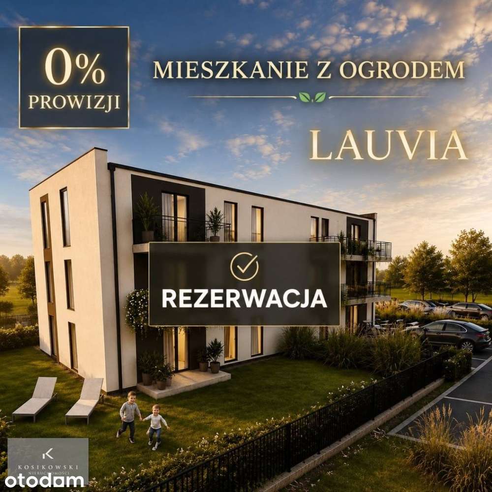 Nowe 4 pokojowe mieszkanie z prywatnym ogrodem!