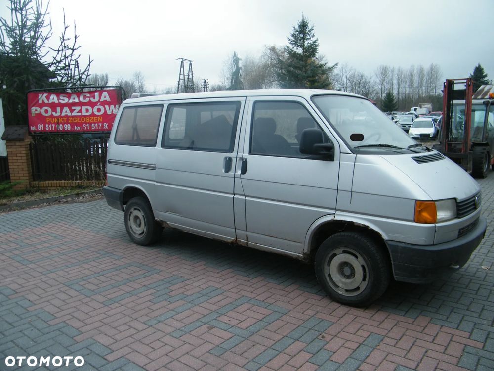 Kompletny przód Volkswagen Transporter - Caravelle T4 lakier LL7D srebrny pas przedni maska zderzak lampa kierunek wzmocnienie czołowe chłodnica atrapa grill błotnik prawy lewy KOMPLET DO ZAŁOŻENIA - 3