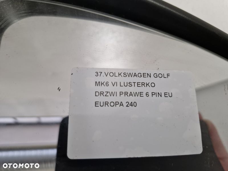 volkswagen golf 6 vi lusterko drzwi prawe 6 pin eu - 14