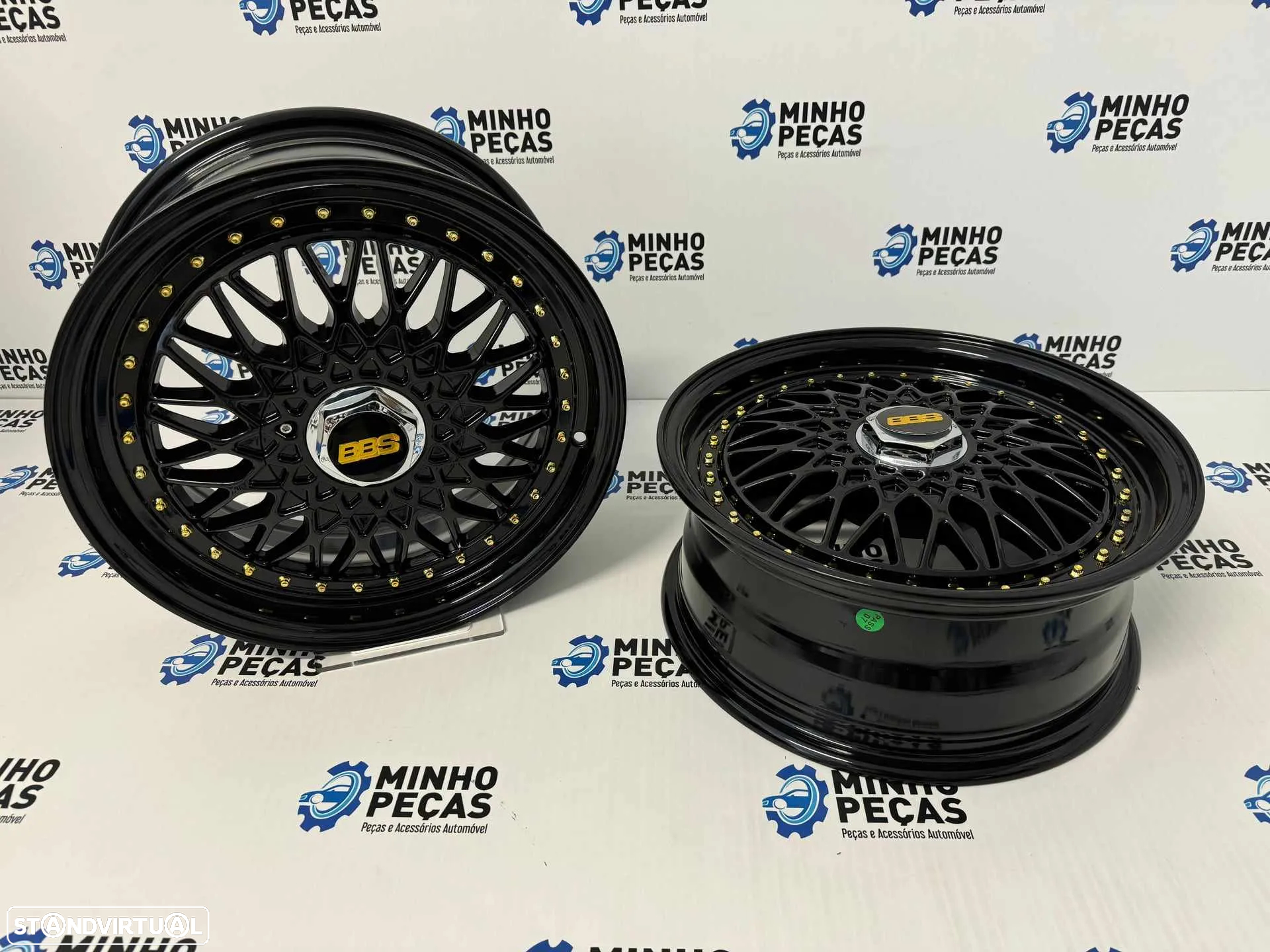 Jantes Look BBS RS em 16 (4x100 | 4x114.3) Preto Brilho - 2