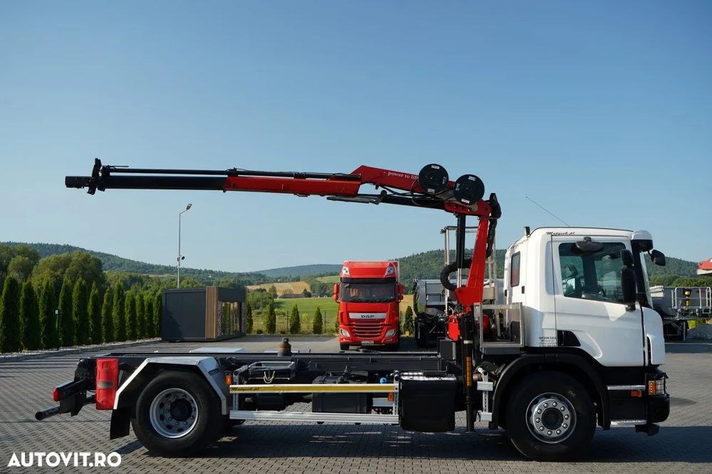 Scania P 280 / CILINDRU BASCULABIL / + HMF 635 HDS / CAPACITATE DE RIDICARE 1.500 KG / EXTENSIE MAXIMĂ 7 M / RADIOCOMANDĂ / EURO 6 - 6