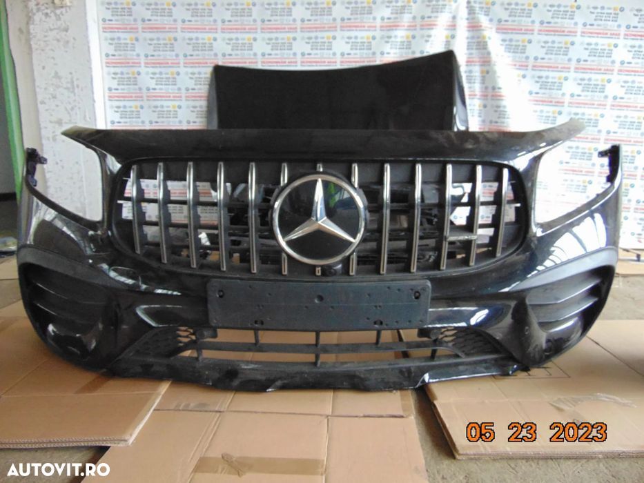 Fata completa Mercedes GLB X247 AMG capota bara fata aripi faruri trag - 5