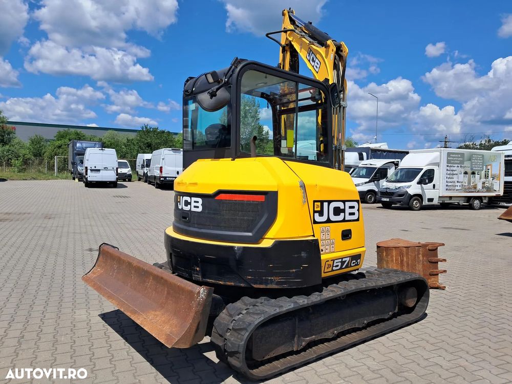 JCB 57 C-1 MINIEXCAVATOR SENILE CAUCIUC CUPA ULTIMAX SI PICON TECNA - 2