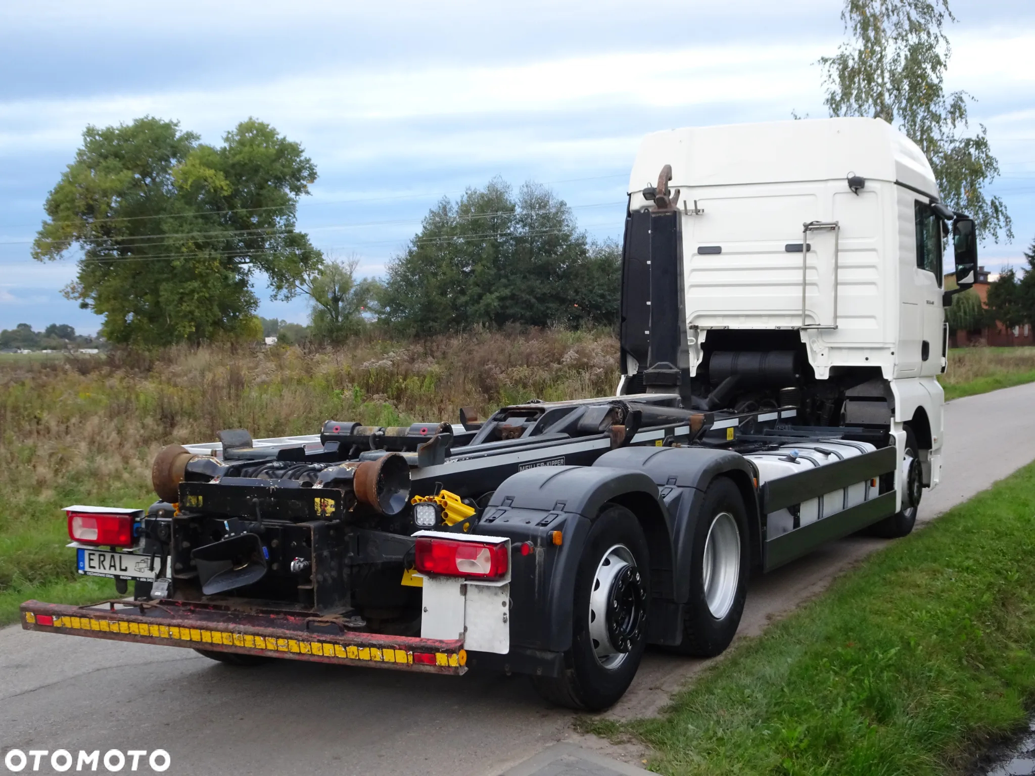 MAN TGS 26.440 6x2 hakowiec Meiller RK 20/70 idealny mały przebieg os skretna - 8