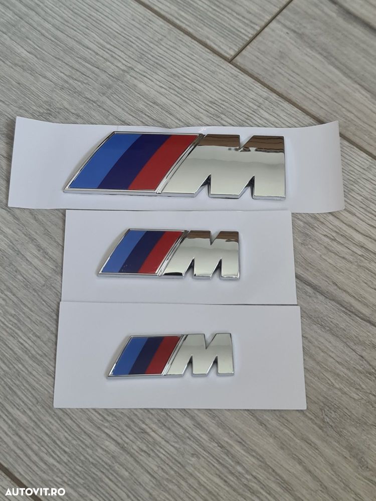 Emblema-Sigla-Logo-Crom-Bmw-M-Power-Performance-Spate-9-cm - 2