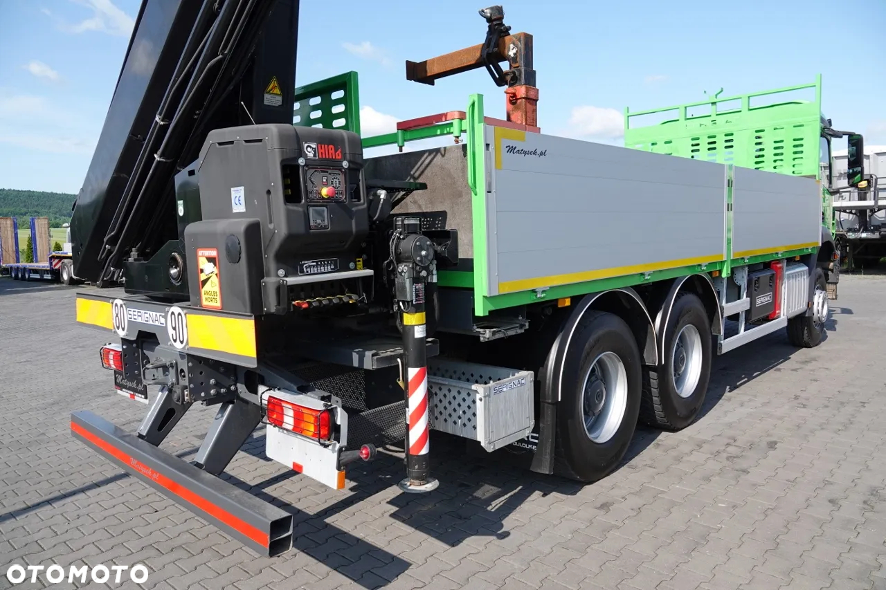 Mercedes-Benz AROCS 2636 / 6x4 / SKRZYNIOWY- 6,5 M / + HDS HIAB 4x wysów: 13 m / EURO 6 / STEROWANIE RADIOWE /OPONY 100 % - 16