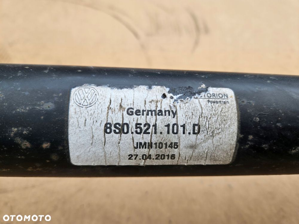 audi tt 8s 2.0 tfsi wał napędowy 8s0521101d - 3