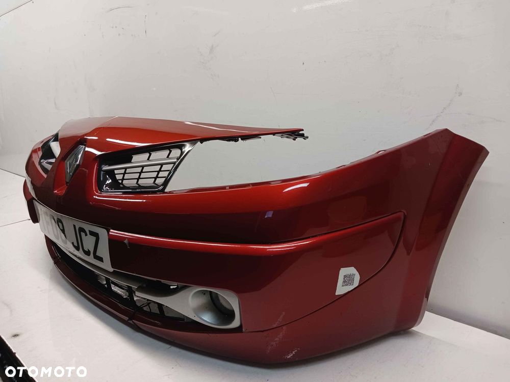 + ZDERZAK PRZÓD PRZEDNI RENAULT MEGANE 2 II LIFT FL TEB76 BORDO BORDOWY HALOGENY - 3