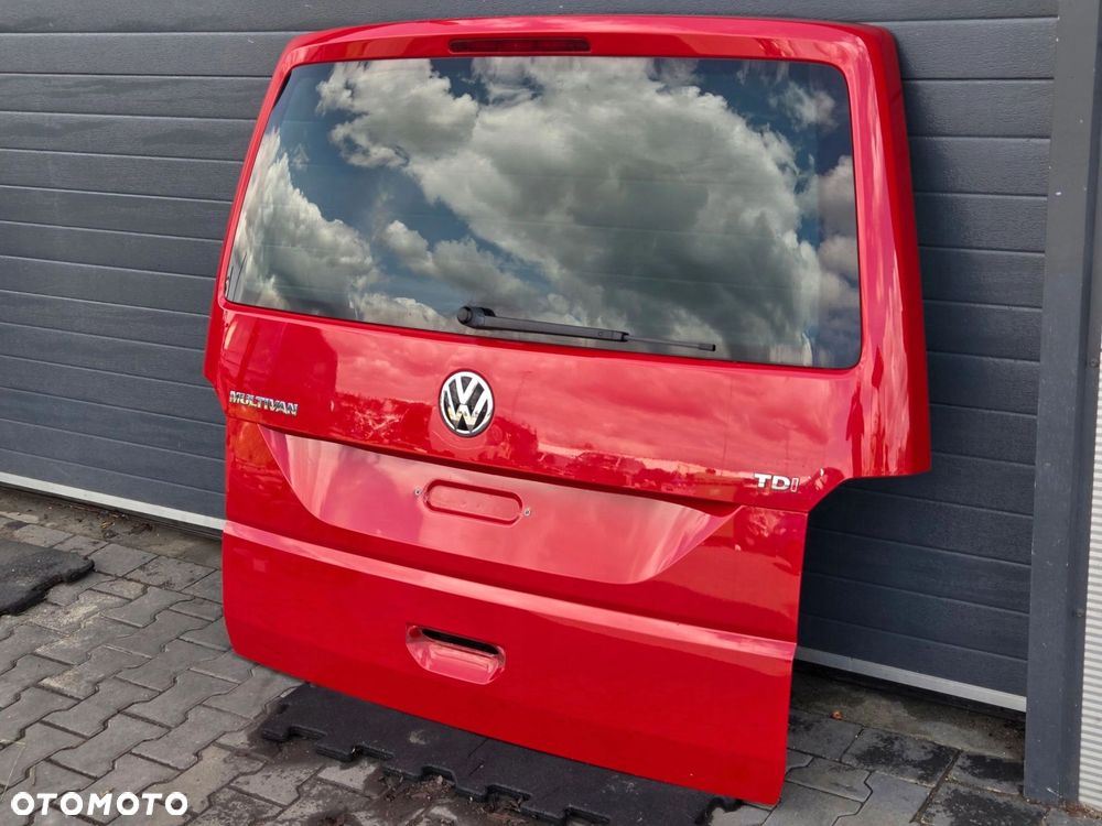 VW T6 klapa bagażnika tył czerwona LH3T - 3