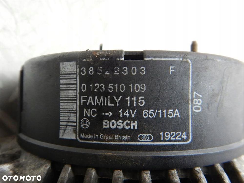 Alternator Chrysler Voyagerr III 1995-2000 2,5 D 0123510109 ORYGINAŁ - 4