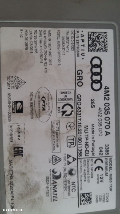AUDI Q7 CZYTNIK MULTIMEDIA 4M2035070A - 2