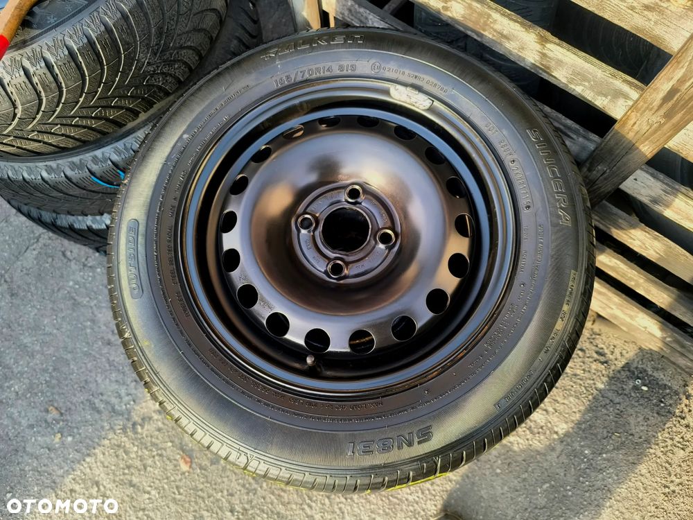 4x100 Felgi Stalowe Stal 14 Koła letnie lato VW UP! UP LUPO POLO CADDY SEAT AROSA IBIZA MII INCA SKODA CITIGO Legnica ALU-RAD 165/70 5mm - 3