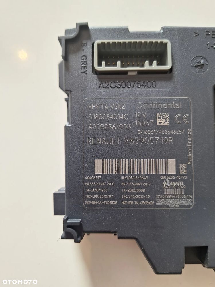 czytnik gniazdo karty RENAULT CLIO IV CAPTUR I    285905719R  (27/10) - 4