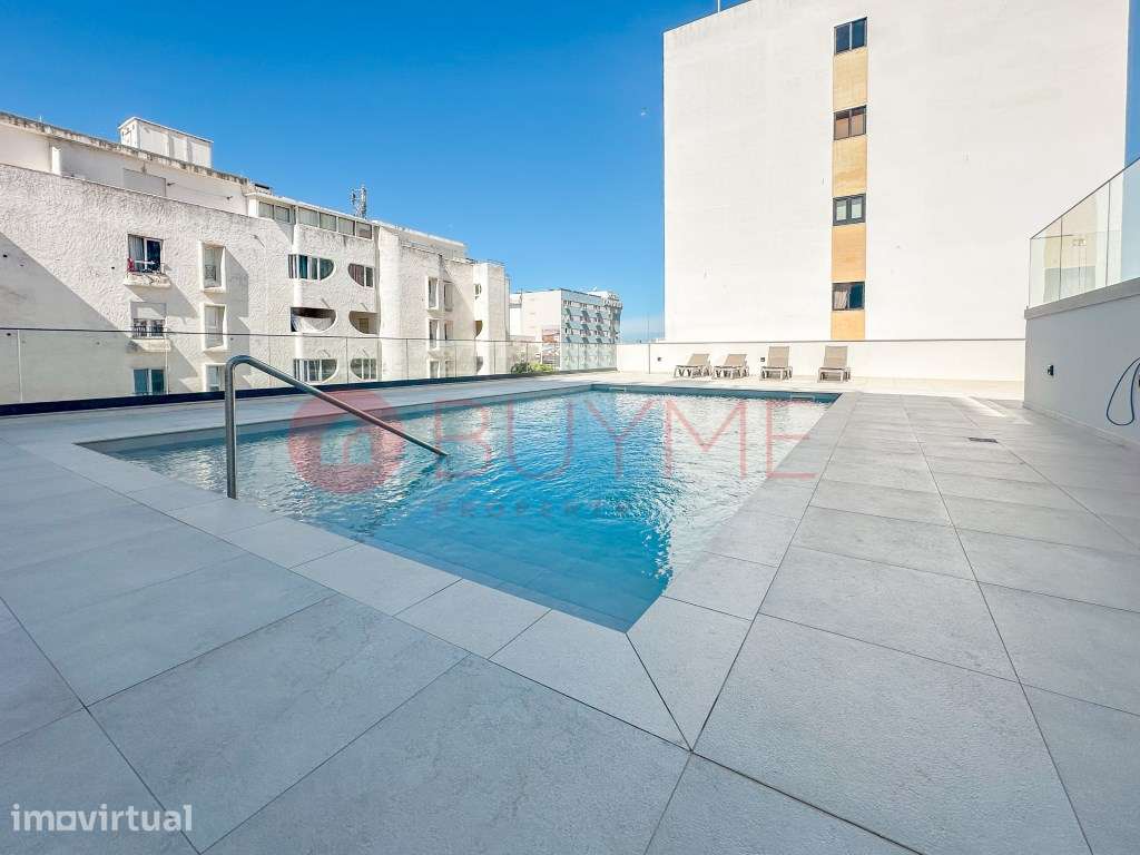 Apartamento T2 Novo com Vista Mar em Condomínio com Piscina - Quart... - Grande imagem: 2/21