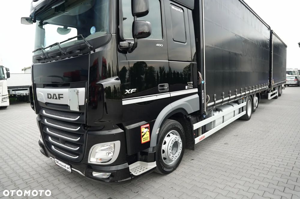 DAF XF 480 / ZESTAW TANDEM 120 M3 / PRZEJAZDOWY / KLIMA POSTOJOWA / 7,7 M + 7,7 M / WECON / 2022 ROK / - 10