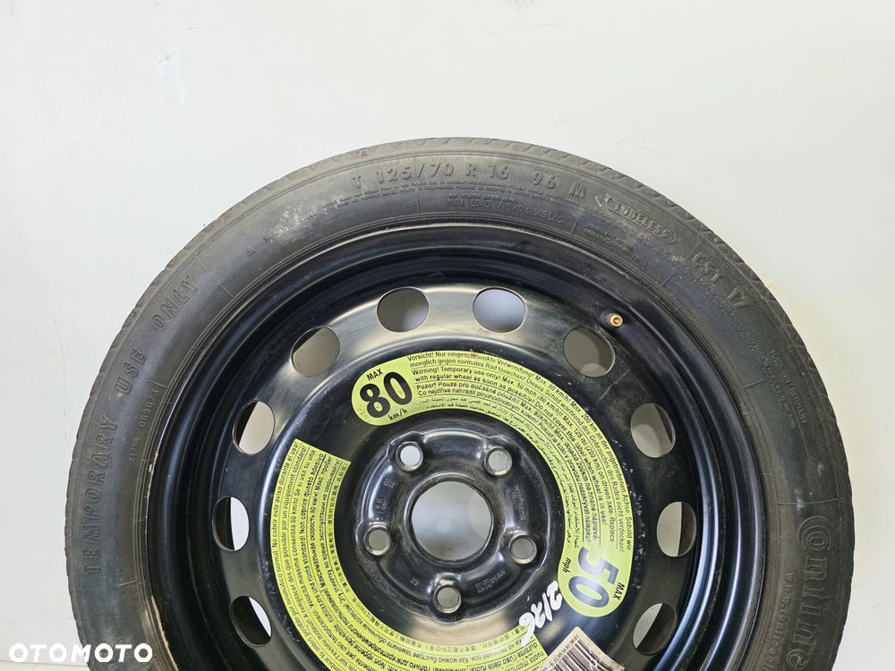 KOŁO DOJAZDOWE AUDI A3 8P VOLKSWAGEN SEAT SKODA 1K0601027AQ R16 2/26 - 2