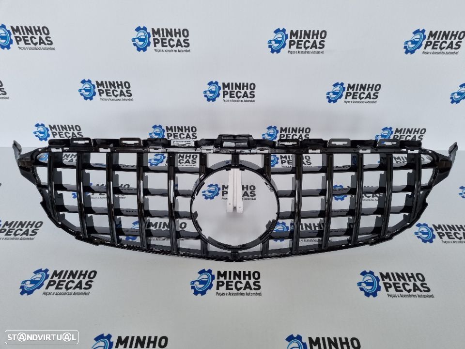 Grelha Frontal Mercedes C (W205) GTR Preta - 1
