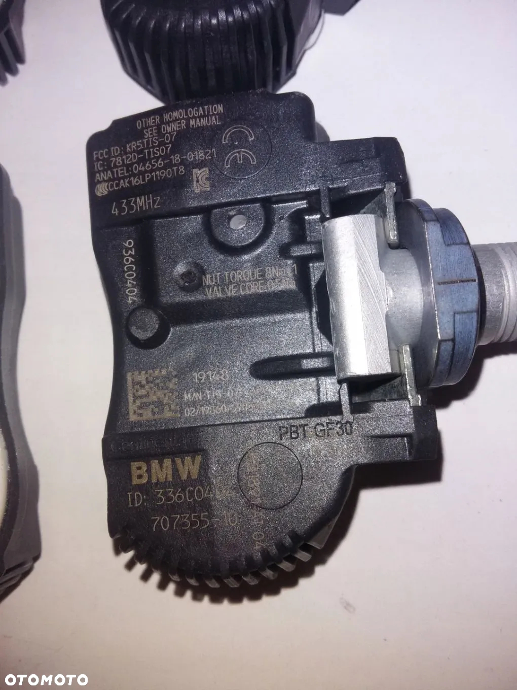 BMW SERIA 1 2 3 4 i3 i8 X1 X2 X5 X6 MINI CZUJNIK RDC CIŚNIENIA OPON TPMS 433 EU NOWY ORYGINAŁ - 6