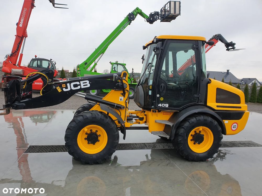 JCB 409 AGRI 40 KM/H WIDLY/ŁYŻKA SPROWADZONA SUPER STAN - 2