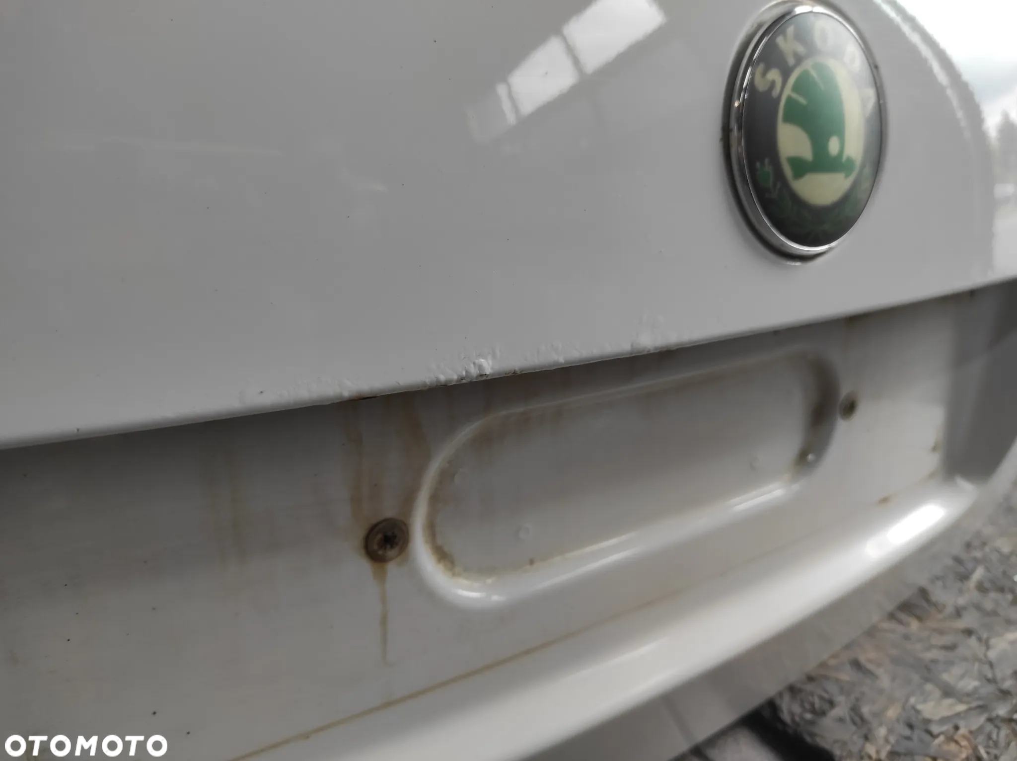 KLAPA BAGAŻNIKA TYLNA SZYBA SKODA FABIA 2 HB LF9E 1026 BIAŁA WYSYŁKA !!!!! - 5