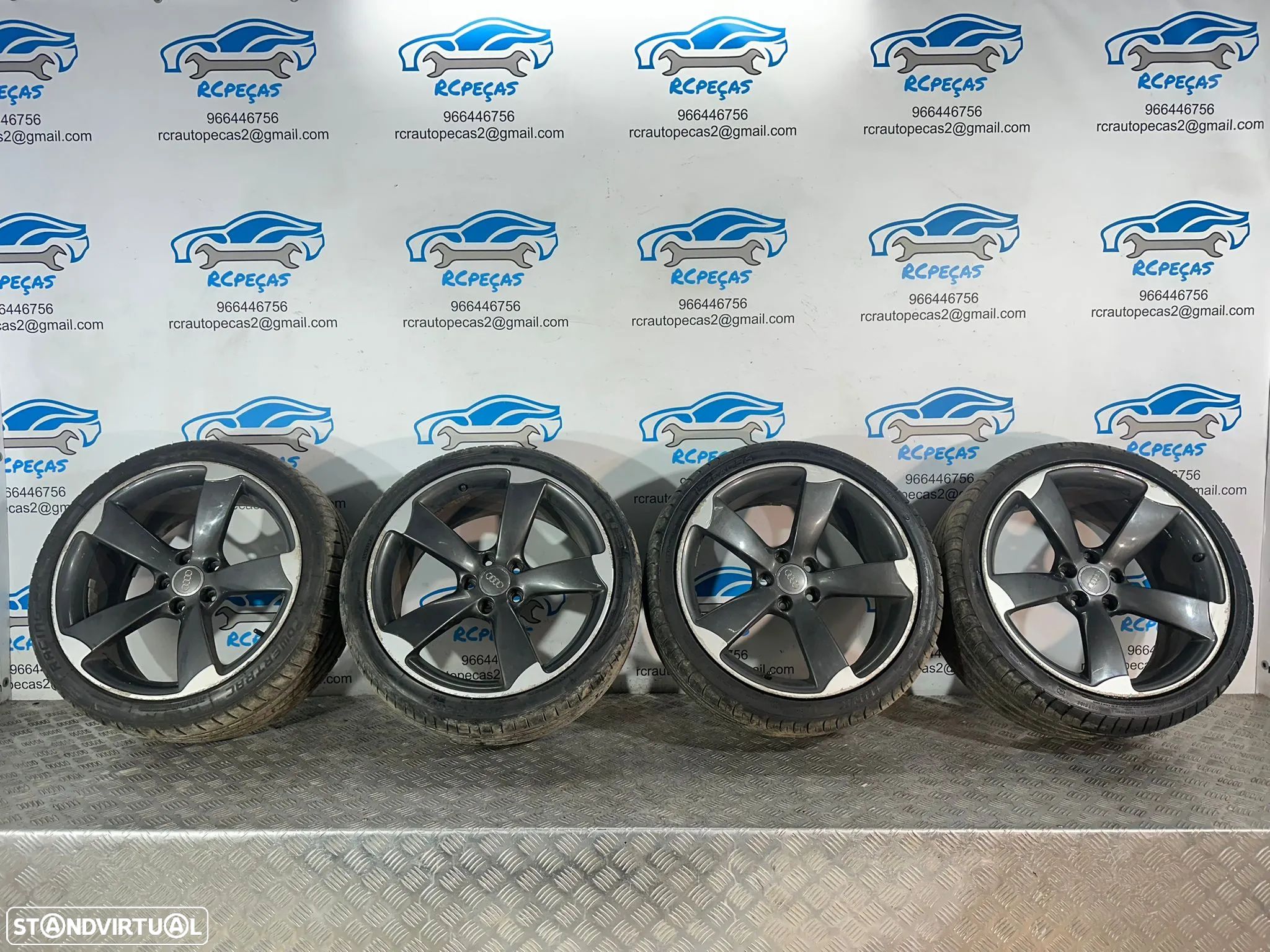 .Conjunto Jantes 19 Originais Rotor Audi S-Line A5 8T 5x112 9J ET33 8T0601025BE - 1