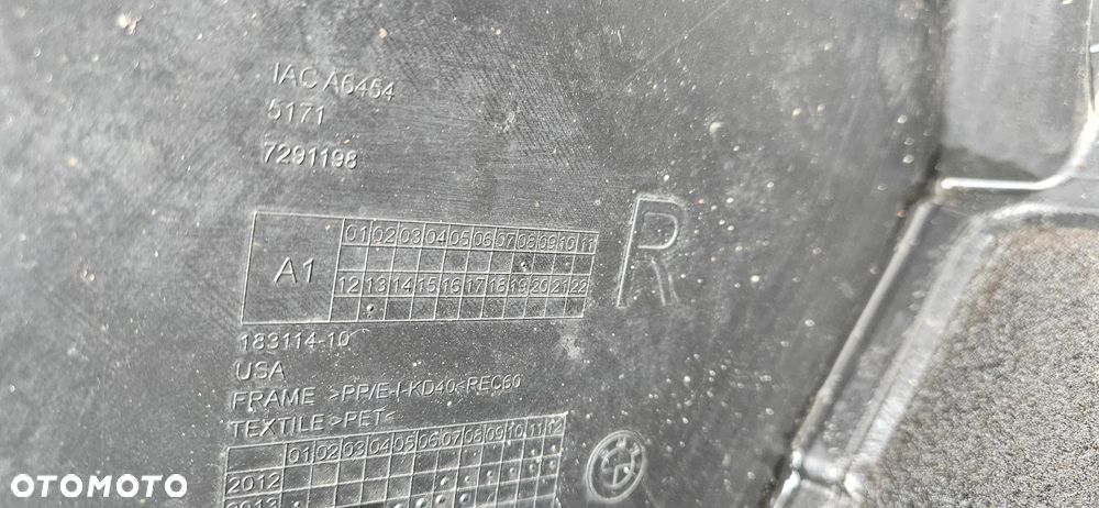 BMW X5 F15 Nadkole przód prawy Nadkole przednie prawe Osłona wnęki koła przednia prawa Kompletne 7291198 7290854 - 7