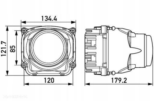 Hella Światło Bi-Led 90mm 1AL012758-00 Nowe Oryg. - 3