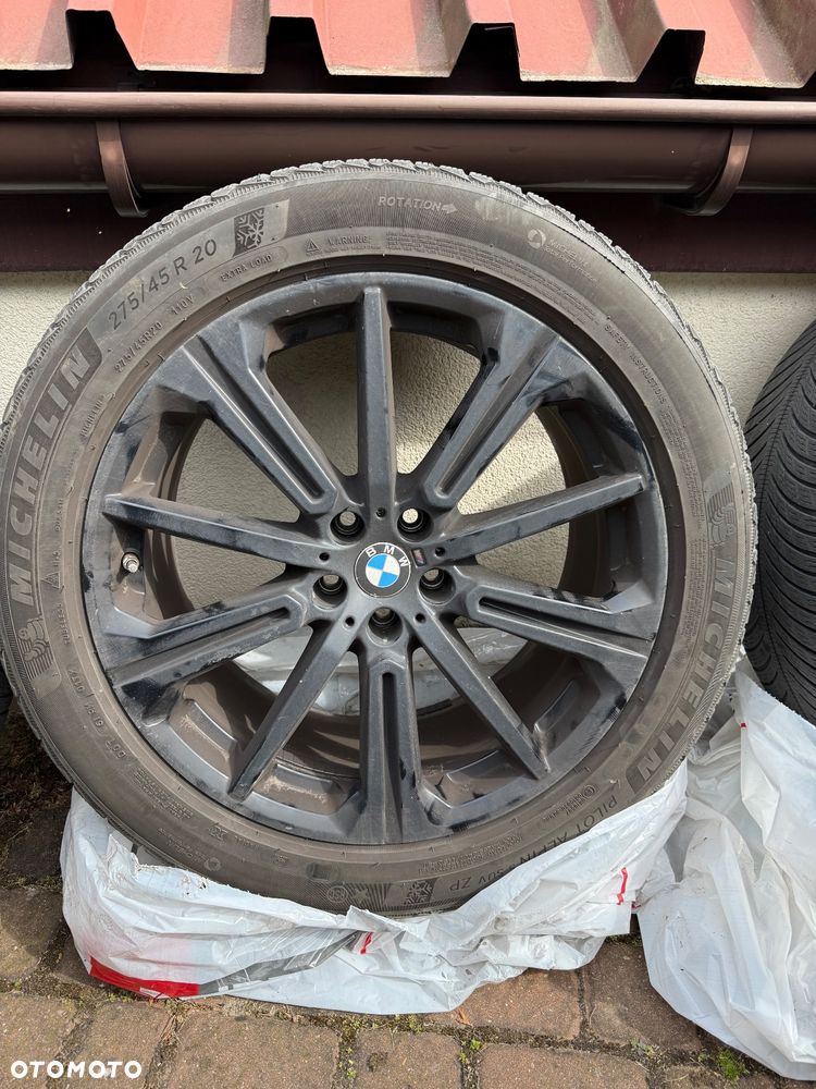 Oryginalne felgi BMW czarne R20 cali uzywane 36116883765 x5 x6 748M czarna - 6