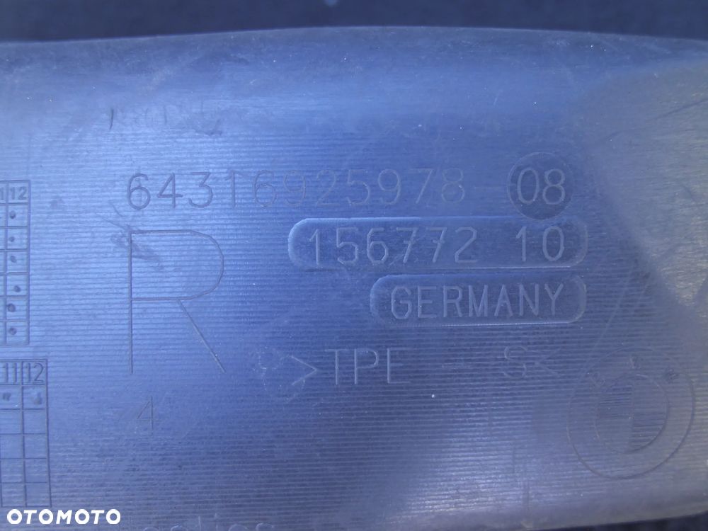 PRZEWÓD RURA ODPŁYW WODY PRAWY BMW E81 E82 X1 E84 E87 E88 E90 E91 E92 E93 64316925978-08 - 3