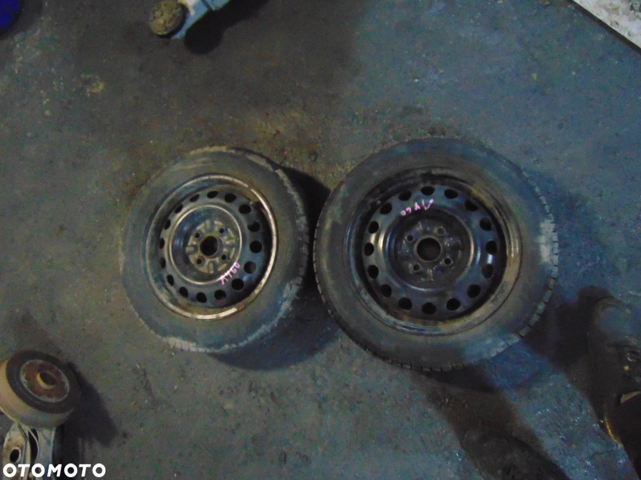 Koła toyota aygo R14 155/65 2 sztuki cena - 8
