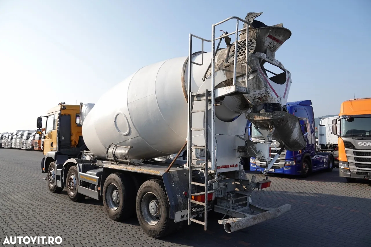MAN TGA 35. 360 / 8x4 / LIEBHERR 9mc / BETONIERE / PEAR / MANUAL / BETONIERE / - 4