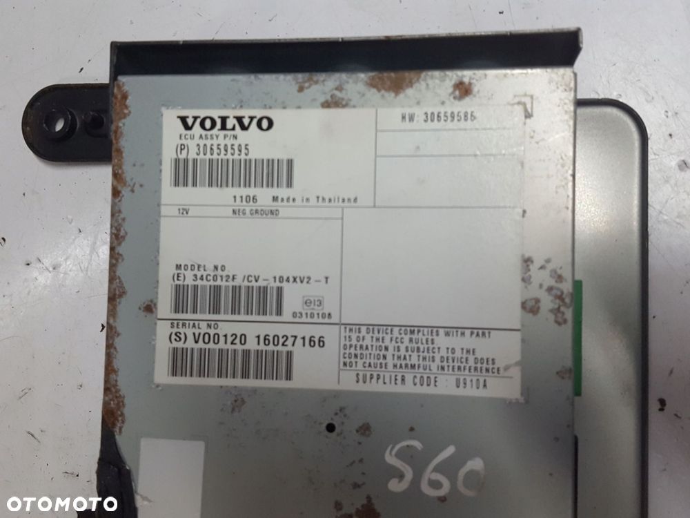 VOLVO S60 II V60 10-13r WZMACNIACZ RADIA AUDIO 30659595 - 2