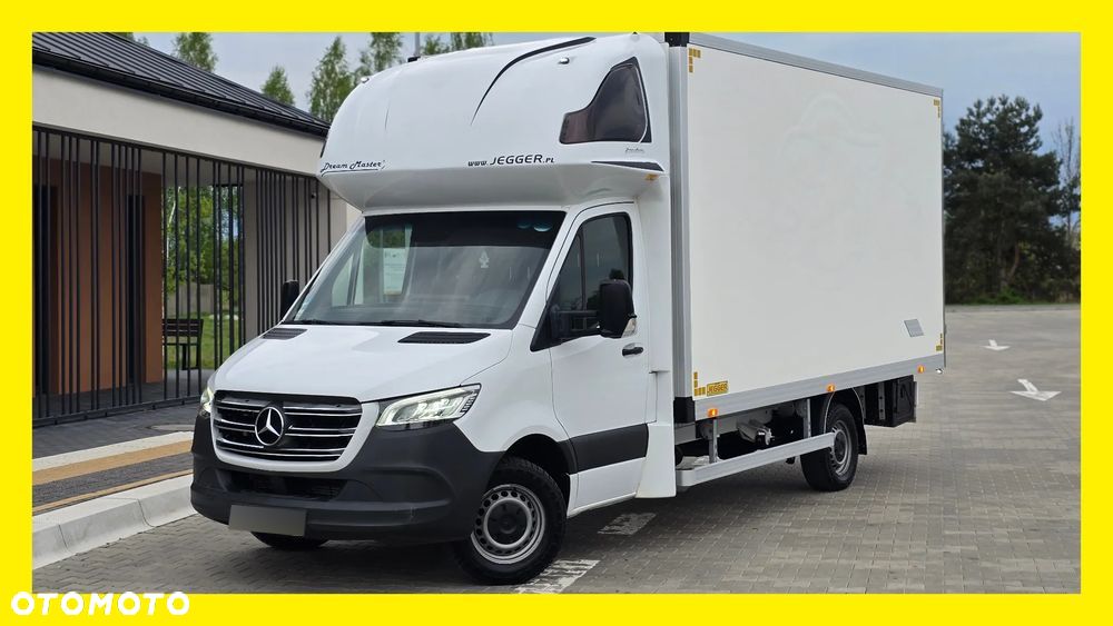 Mercedes-Benz SPRINTER 319 CDI 907 MAXI ❗️❗️ / AUTOMAT / ŁOPATKI / PODUSZKI PNEUMATYCZNE / KONTENER 10EP JEGGER / FULL OPCJA  / LEDY / XENON / WEBASTO / KONTENER MEBLOWY / RAMA / LAWETA / SALON POLSKA ❗❗ - 1