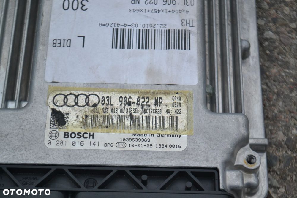 AUDI A4 B8 A5 A6 2,0 TDI CAHA KOMPUTER STEROWNIK SILNIKA 03L906022NP 0281016141 - 3