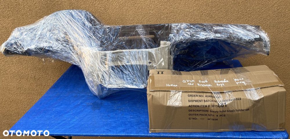 AUDI Q7 4M 7os. BRĄZOWA KONSOLA AIRBAG KIEROWCY PASAŻERA PASY BEŻOWE - 2